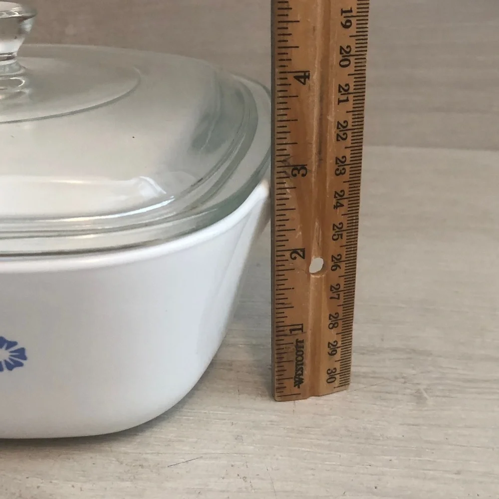 Vintage Corning Ware P-1.5-B Blue Cornflower 1.5 Qt Baking Dish with Pyrex Lid